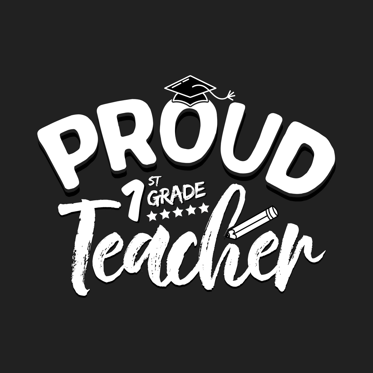 Unisex "Proud 1st Grade Teacher" Hoodie