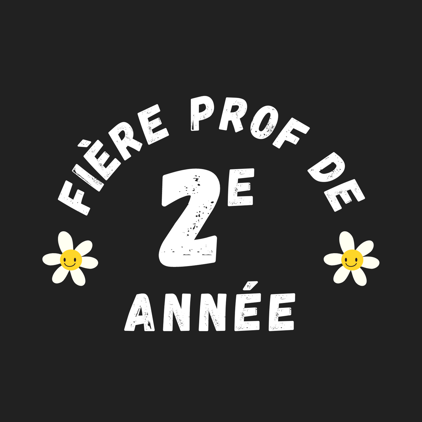 Sweatshirt Crewneck unisexe "Fière Prof de 2e Année"