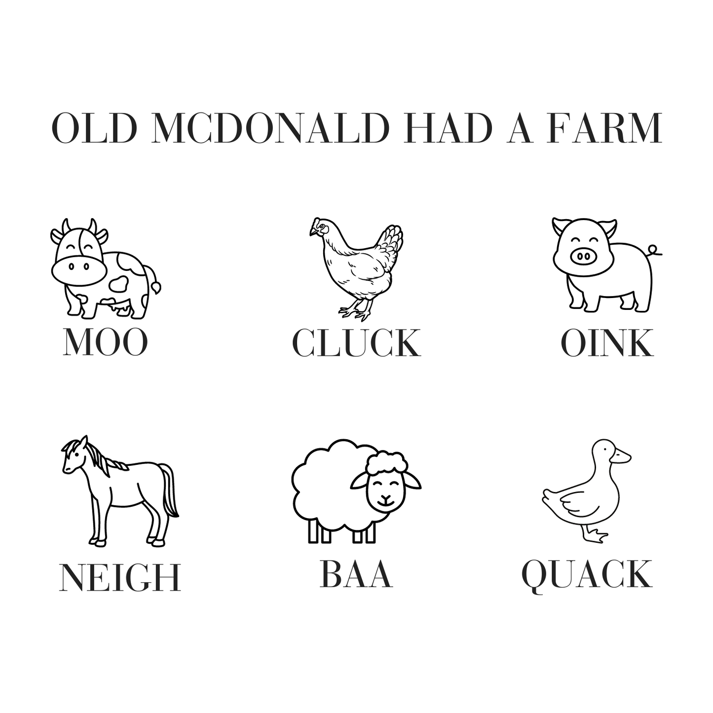 "Old McDonald Had a Farm" Baby Short-Sleeve Onesie