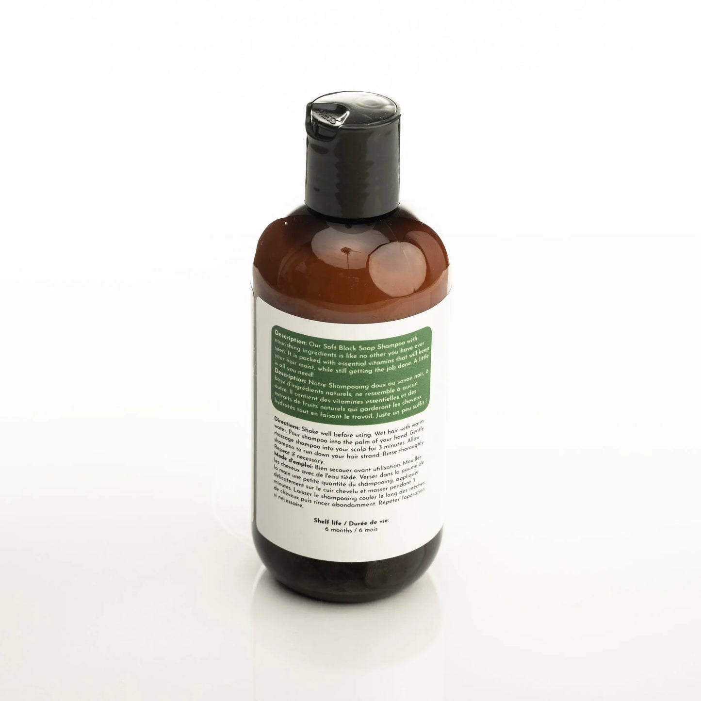 Soft Black Soap Shampoo (8 oz)