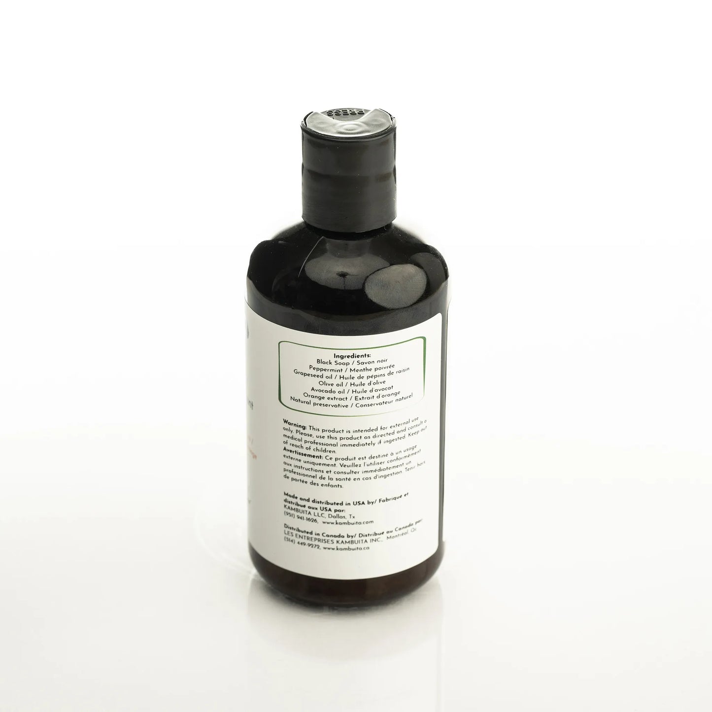 Soothing Black Soap Shampoo (8 oz)