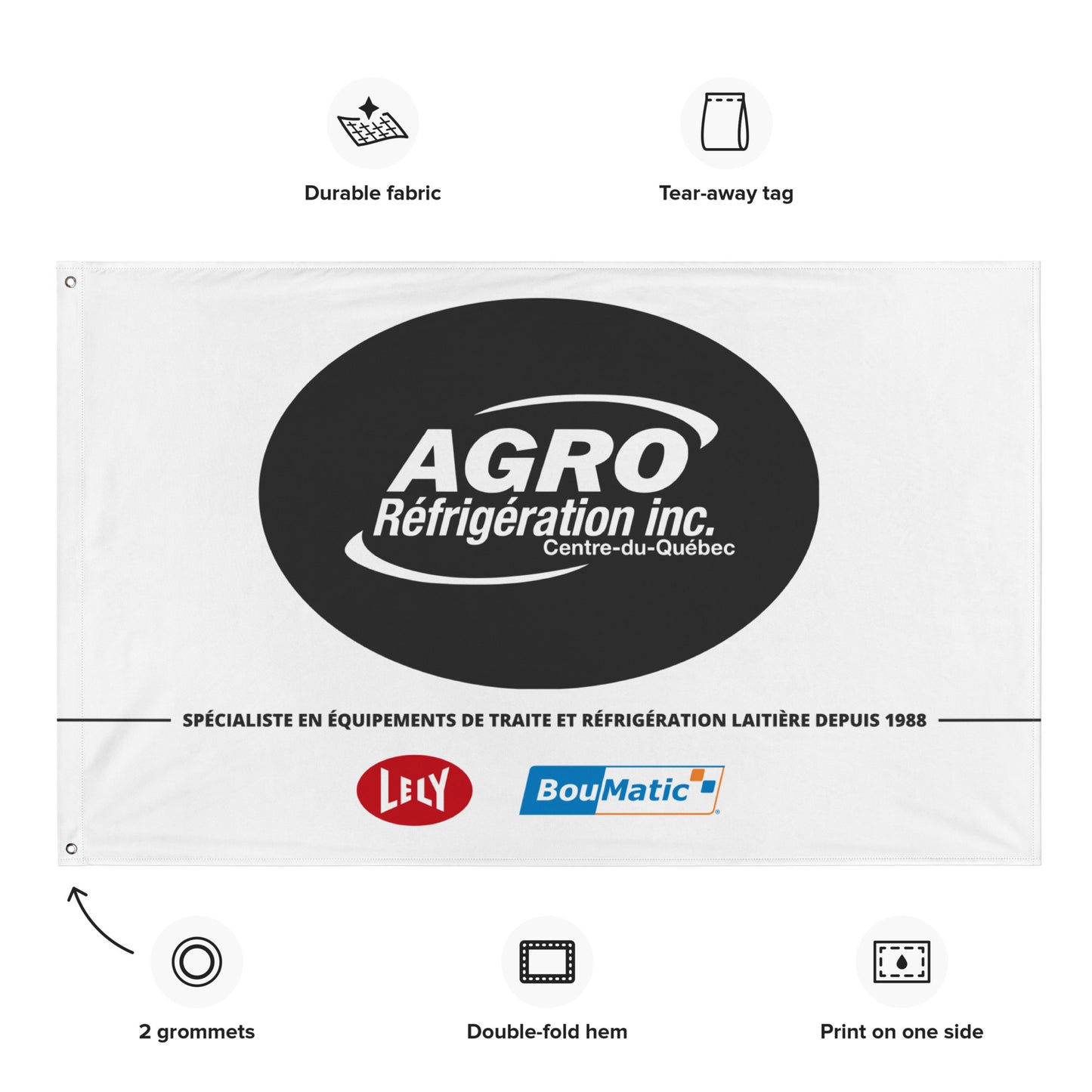 Drapeau Premium Agro-Réfrigération, Lely et Boumatic