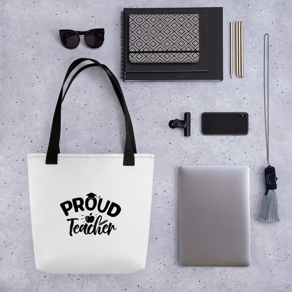 "Proud Teacher" Tote Bag