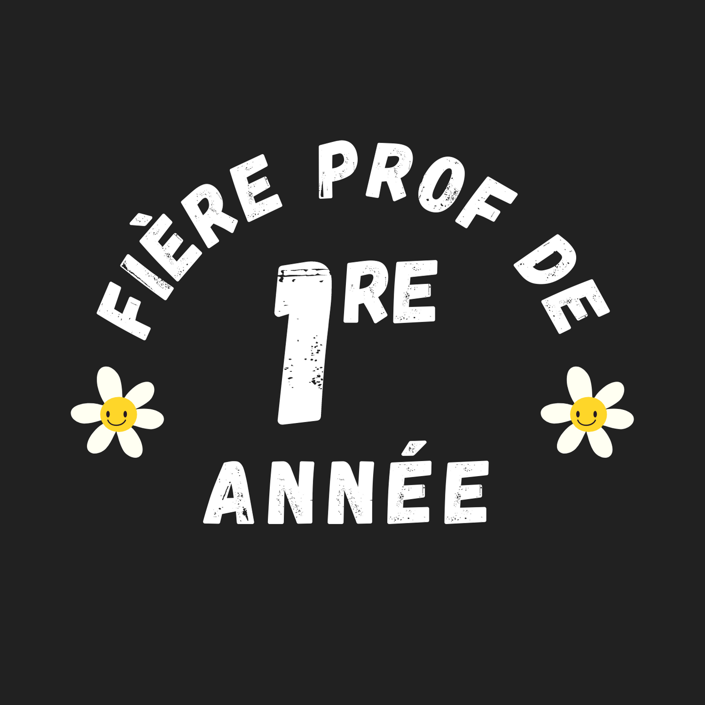 Unisex Crewneck Sweatshirt "Fière Prof de 1re Année"