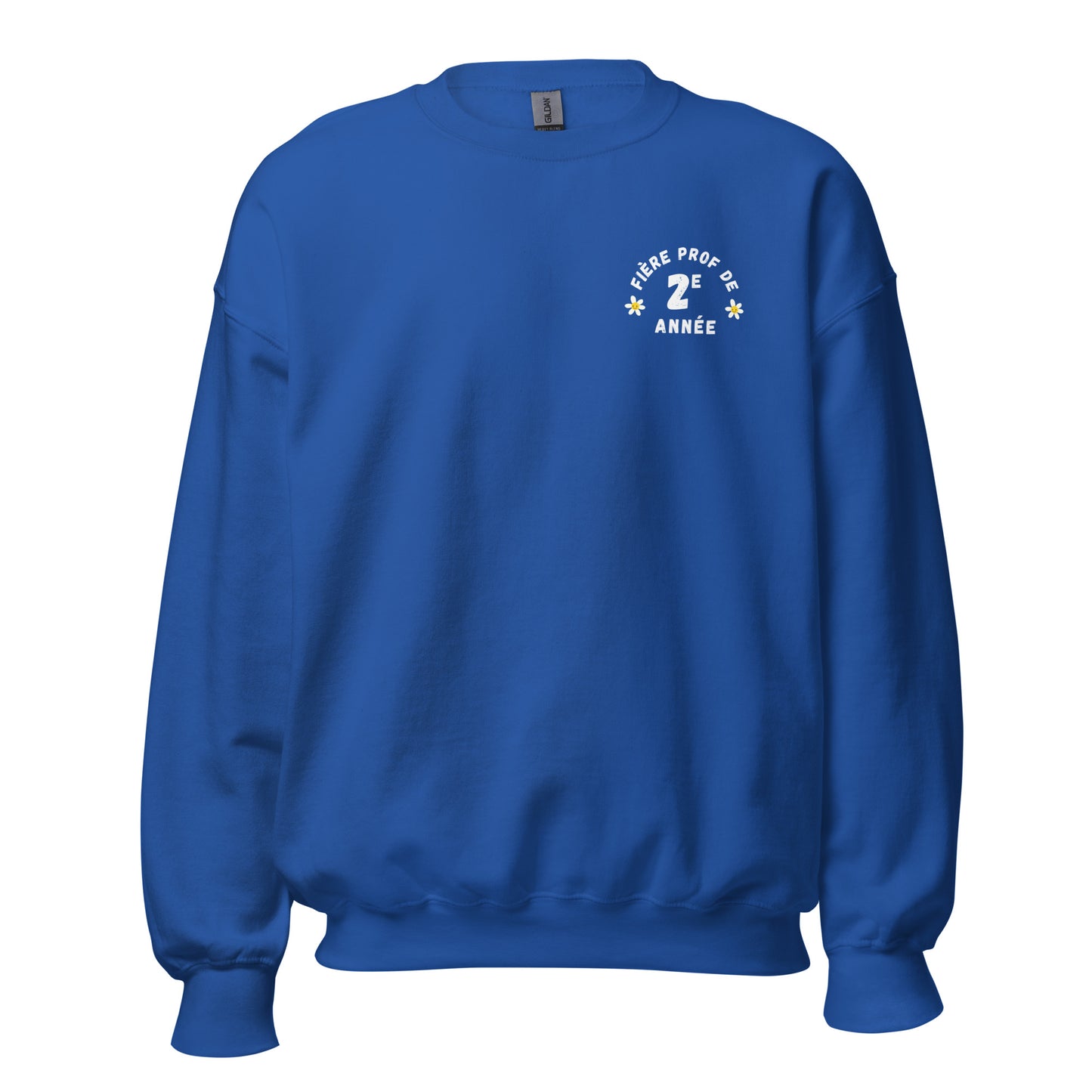 Unisex Crewneck Sweatshirt "Fière Prof de 2e Année"