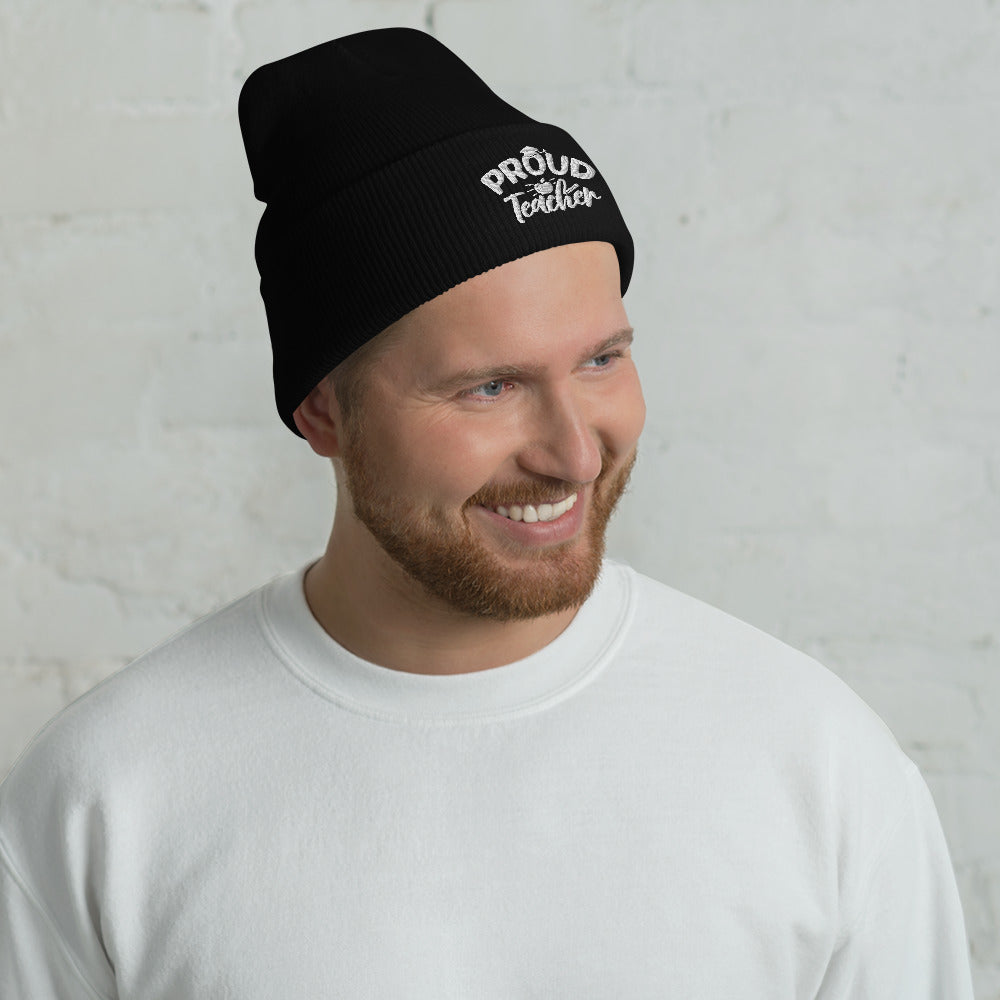 "Proud Teacher" Beanie