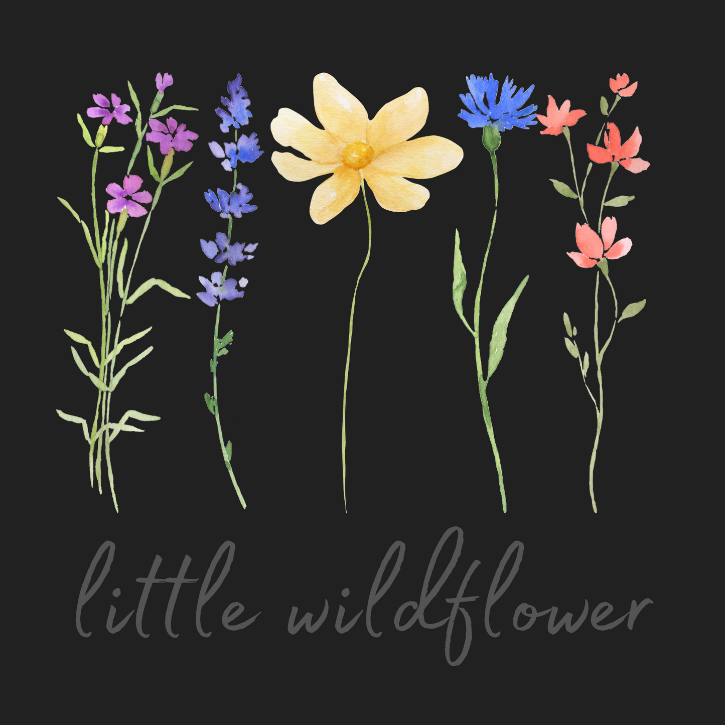 "Little Wild Flower" Baby Short-Sleeve One size