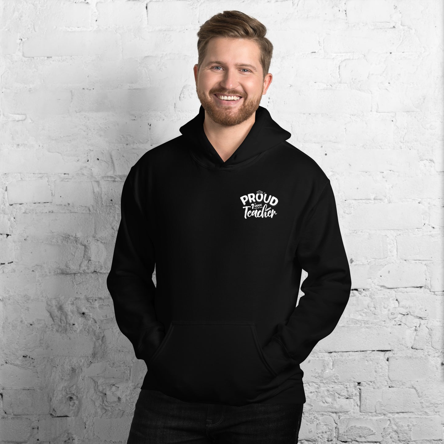 Unisex "Proud 1st Grade Teacher" Hoodie