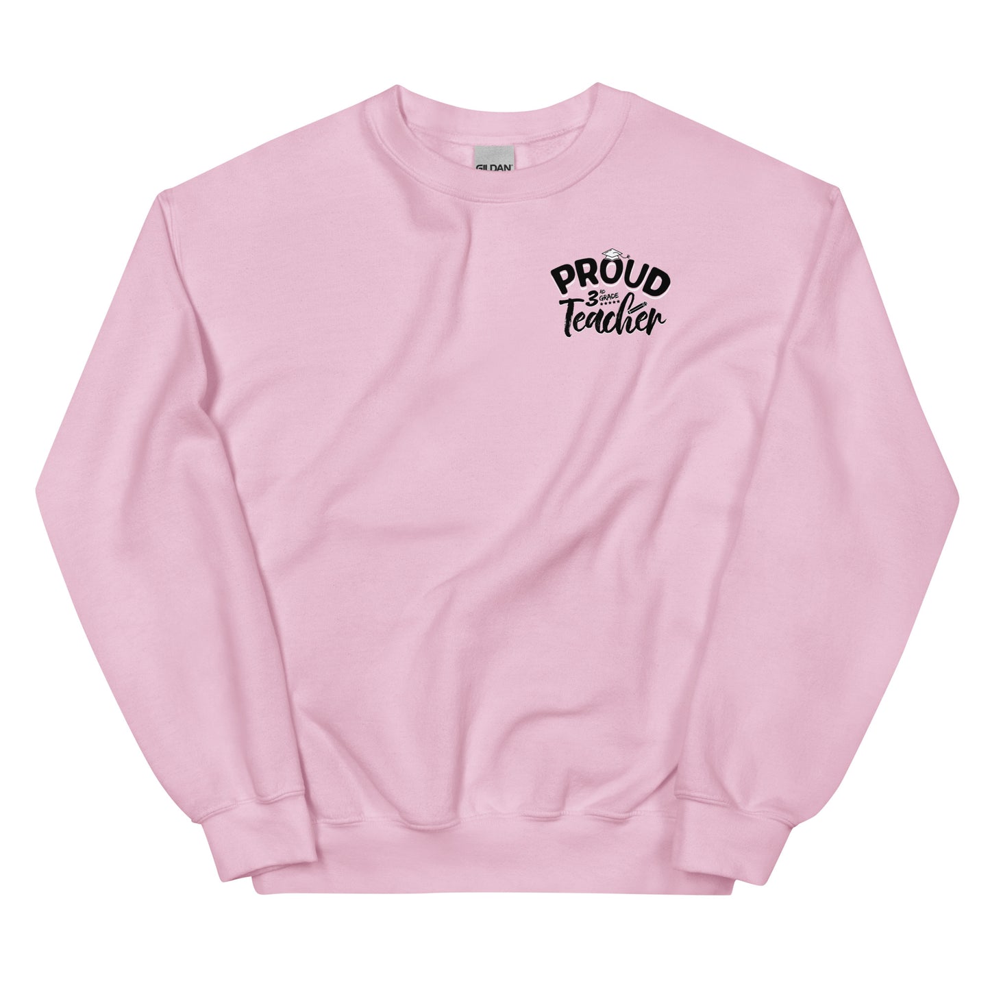 "Proud 3rd Grade Teacher" Crewneck Sweatshirt